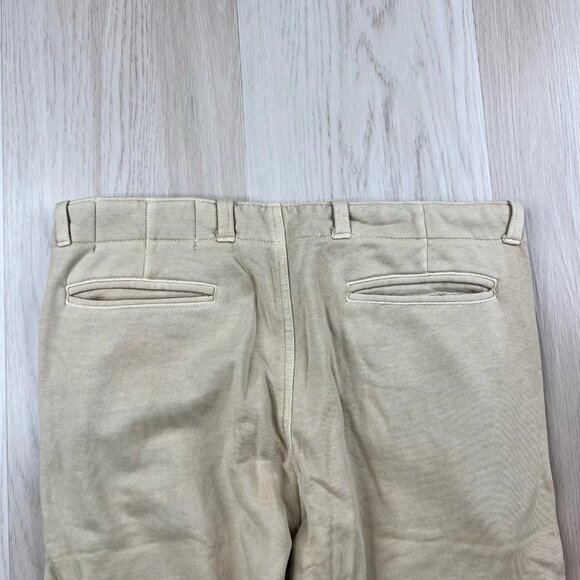 Adam Mar Pants Slim Fit Comfort Stretch Chino Men 32x30 Beige USA Made Huckberry - Picture 8 of 13